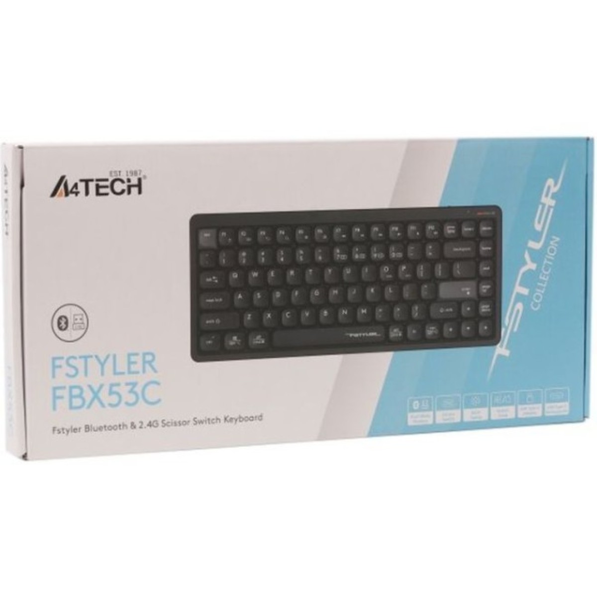 Клавиатура A4Tech FBX53C Wireless/Bluetooth UA Black (4711421001908) 98_98.jpg - фото 7