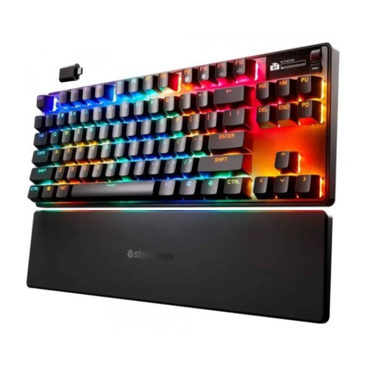 Клавіатура SteelSeries Apex Pro TKL Wireless Gen 3 UA HyperMagnetic OmniPoint 2.0 OLED UA Black (64871) 98_98.jpg - фото 6