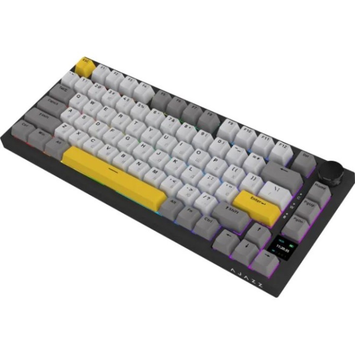 Клавіатура Ajazz AK820 Pro Gift Switch Black RGB USB/Wireless/Bluetooth UA Black (AK820PRO-G-BGY) 98_98.jpg - фото 5