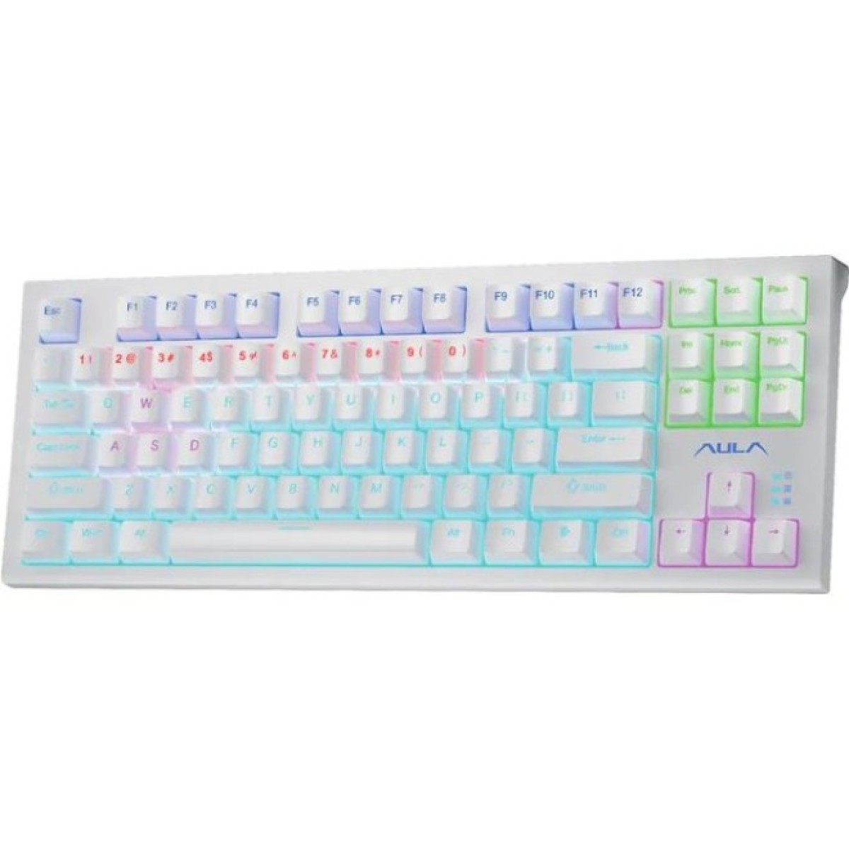 Клавиатура Aula F3032 White keycaps plus 21 Yellow keys KRGD Brown USB UA White (6948391201757) 98_98.jpg - фото 2