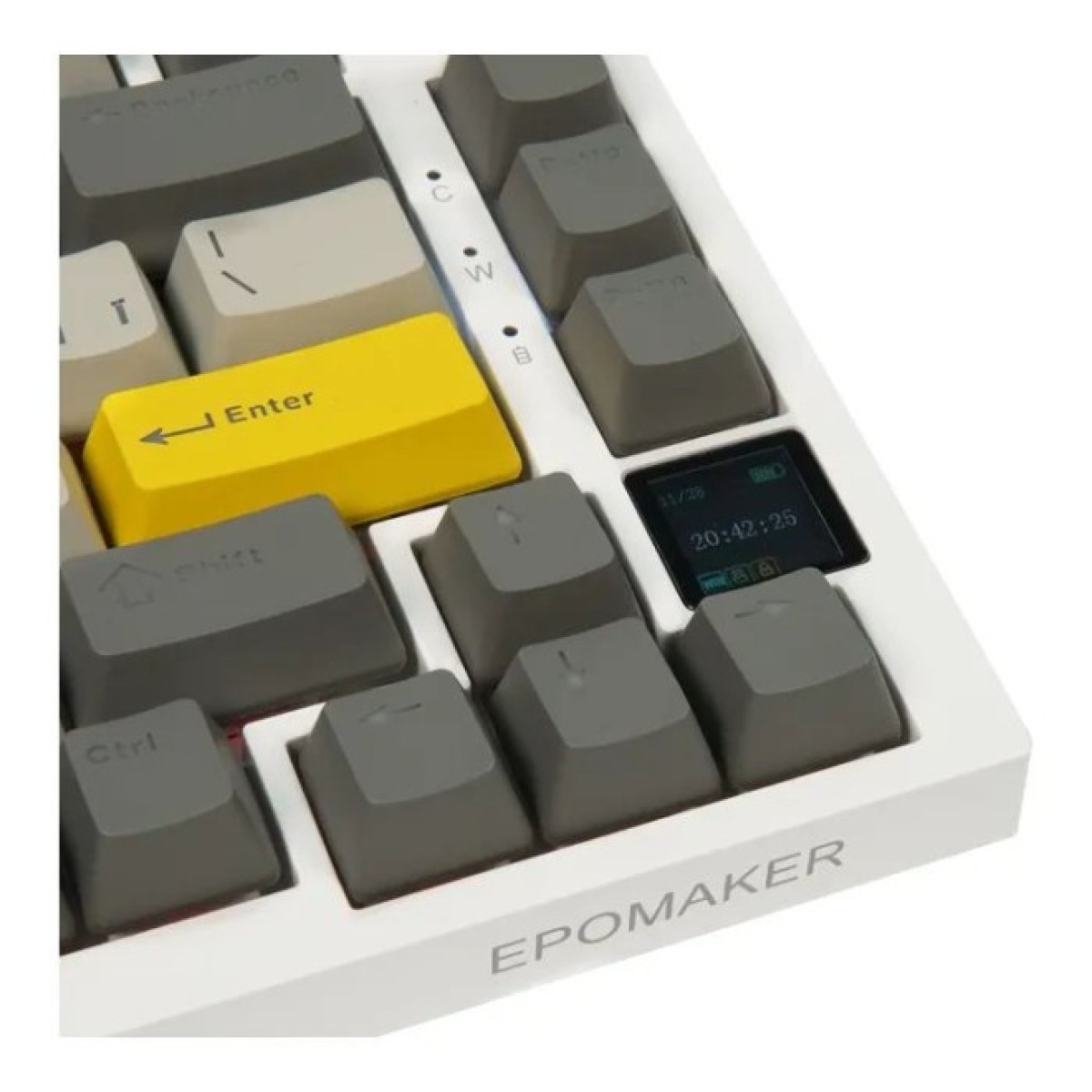 Клавіатура Epomaker AK820 Pro 75 Flying Fish Switch Hot-Swap RGB USB/Wireless/Bluetooth UA White (AK820-PRO-W-FF) 98_98.jpg - фото 9