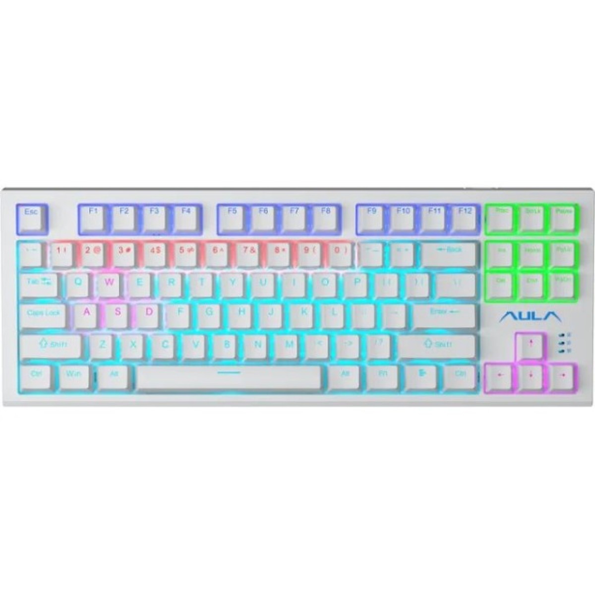Клавиатура Aula F3032 White keycaps plus 21 Yellow keys KRGD Brown USB UA White (6948391201757) 98_98.jpg - фото 1