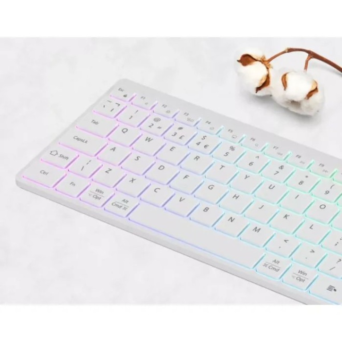 Клавиатура Canyon HKB-W11 Slim Dual Mode Wireless/Bluetooth RGB UA White (CNS-HBTK11W) 98_98.jpg - фото 5