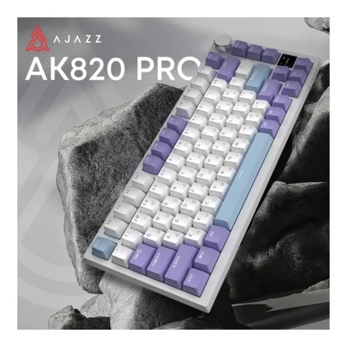 Клавиатура Ajazz AK820 Pro Gift Switch Purple RGB USB/Wireless/Bluetooth UA Purple (AK820PRO-G-PWB) 98_98.jpg - фото 9