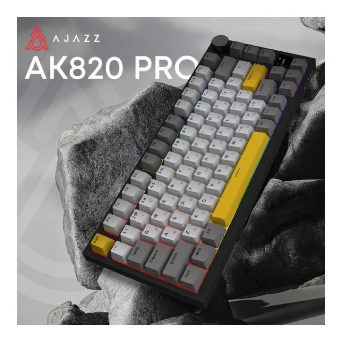 Клавиатура Ajazz AK820 Pro Flying Fish Switch Purple RGB USB/Wireless/Bluetooth UA Purple (AK820PRO-FF-PWB) 98_98.jpg - фото 11