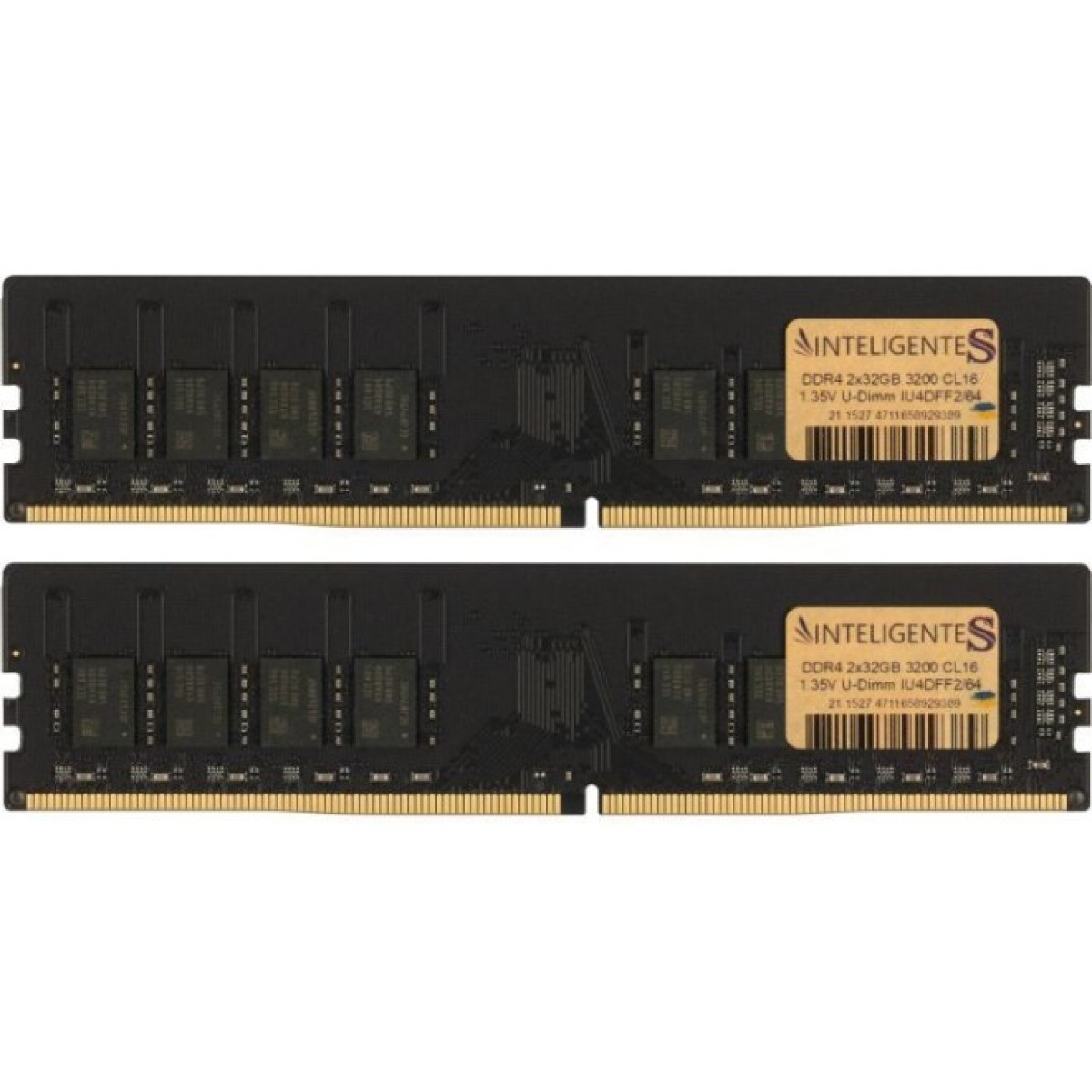 Модуль пам'яті для комп'ютера DDR4 64GB (2x32GB) 3200 MHz INTELIGENTES (IU4DFF2/64) 98_98.jpg - фото 1