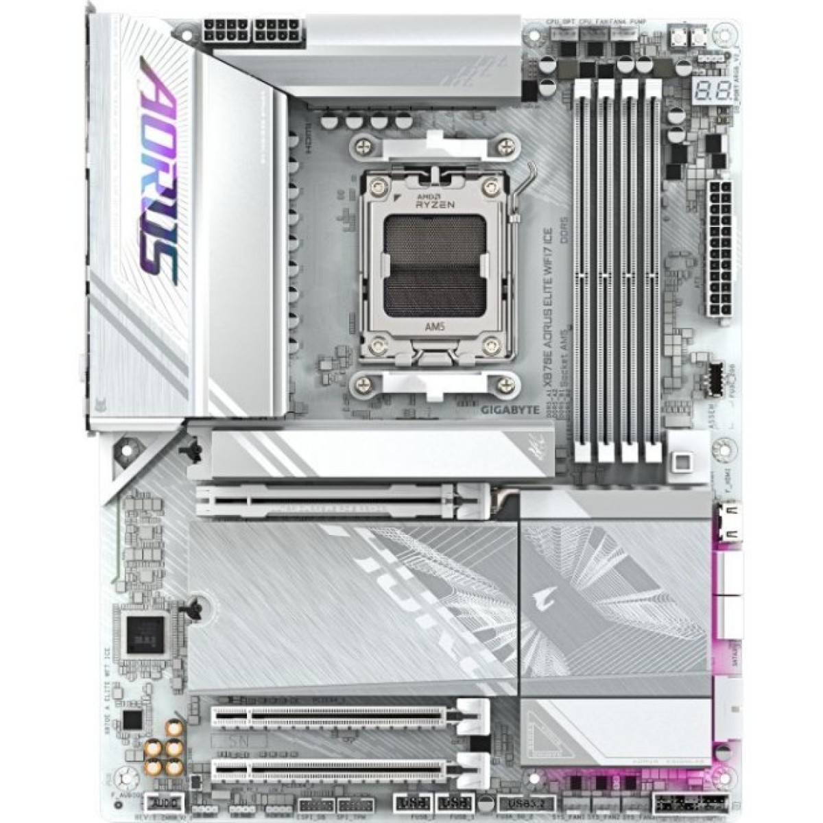 Материнська плата GIGABYTE X870E AORUS ELITE WIFI7 ICE (X870E A ELITE WIFI7 ICE) 98_98.jpg - фото 1