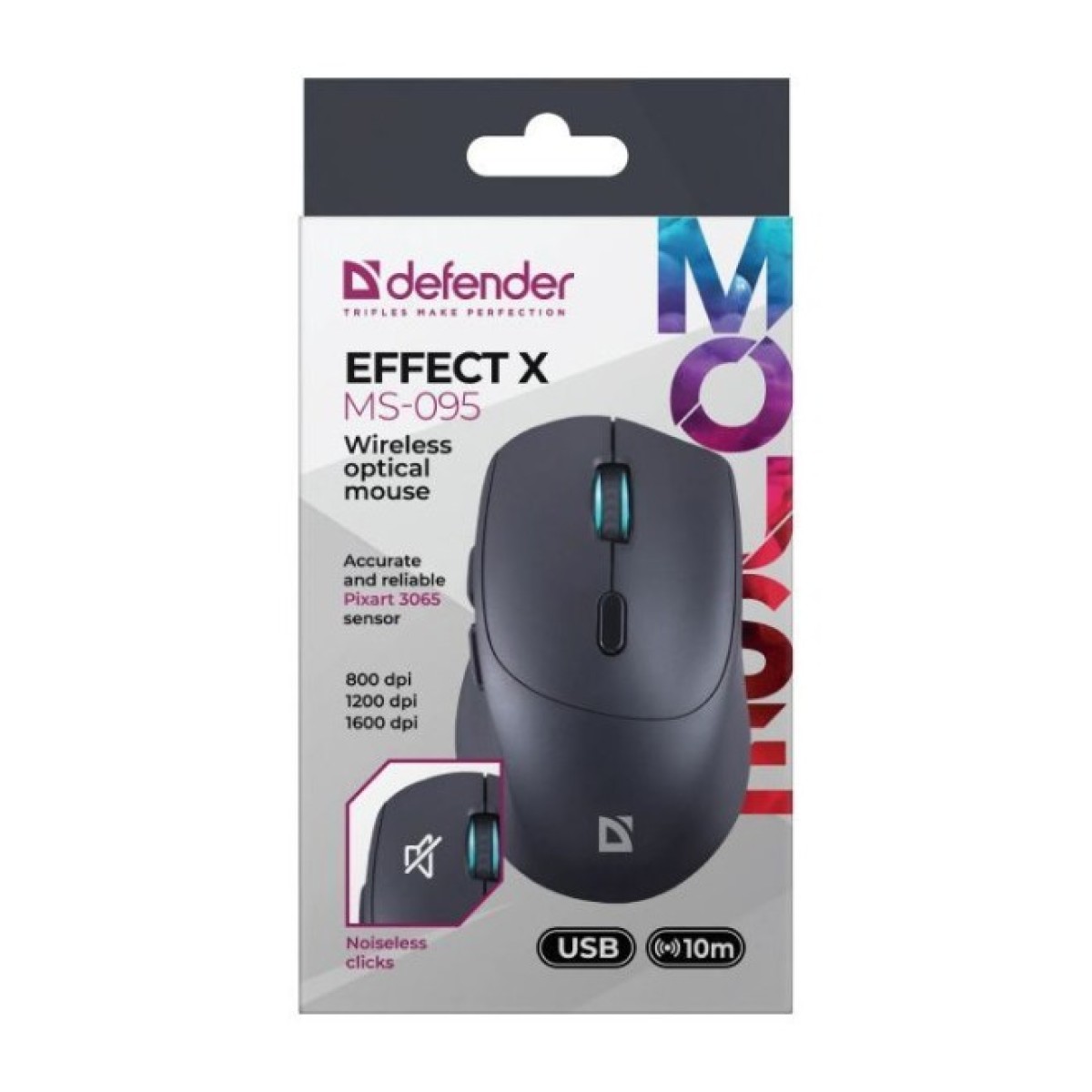 Мышка Defender Effect X MS-095 Wireless Black (52095) 98_98.jpg - фото 2