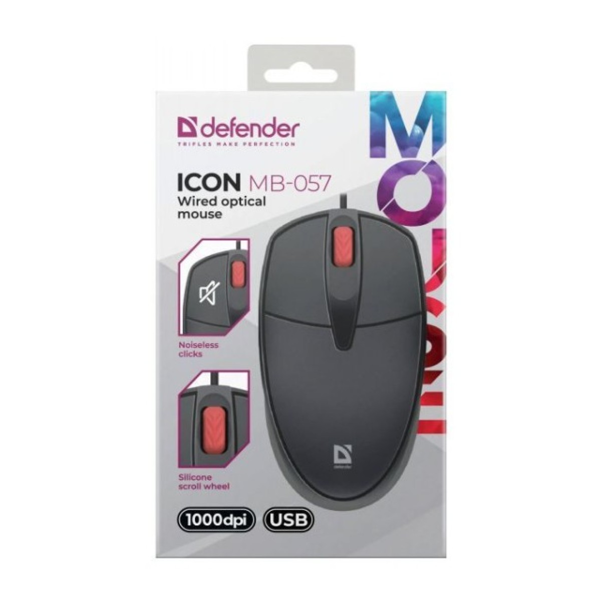 Мышка Defender Icon MB-057 USB Black (52057) 98_98.jpg - фото 3