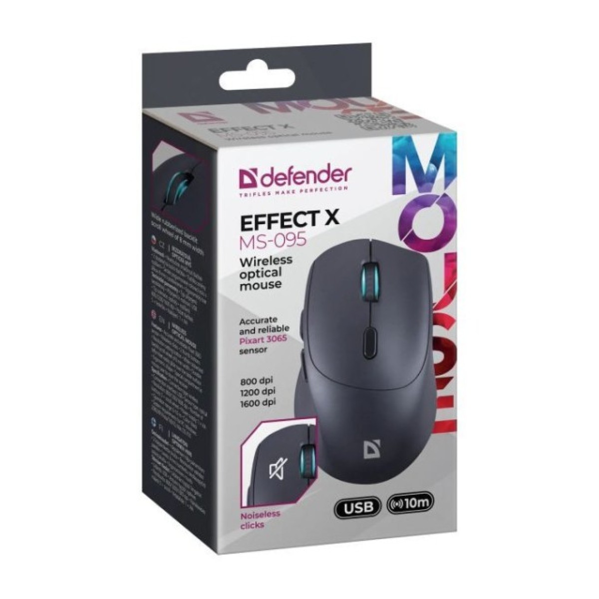Мышка Defender Effect X MS-095 Wireless Black (52095) 98_98.jpg - фото 3