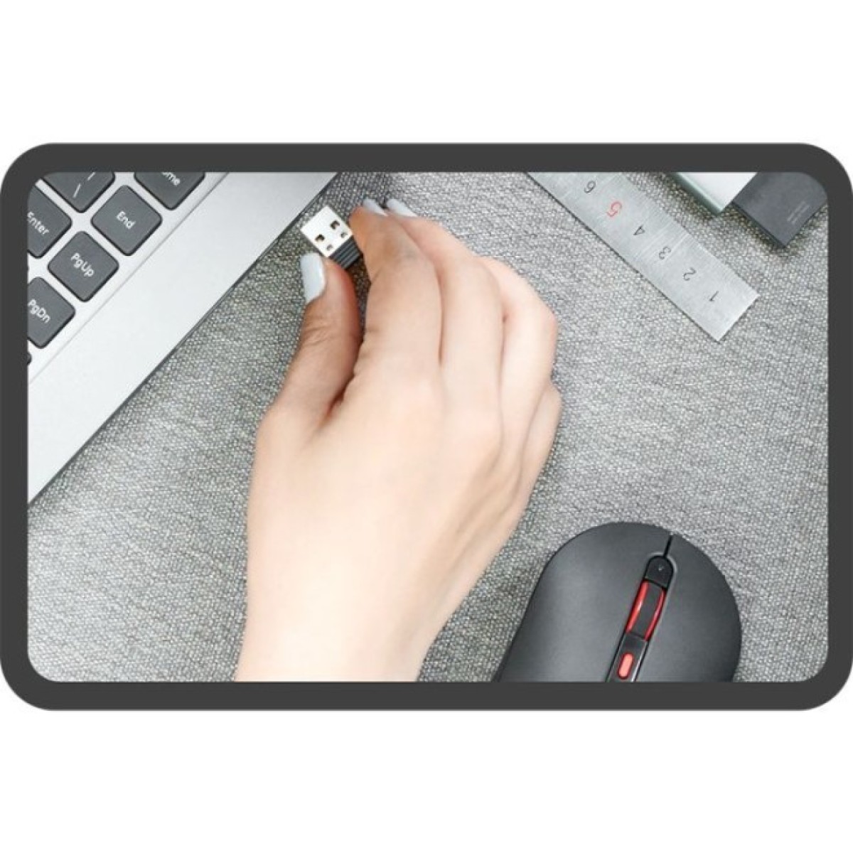 Мишка Xiaomi Miiiw Mute Wireless Black (MWMM01 Black) 98_98.jpg - фото 3