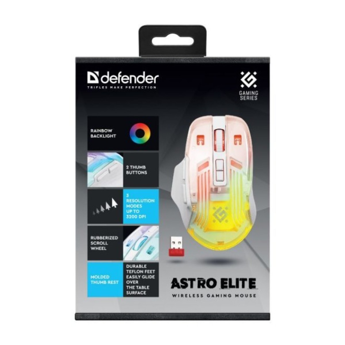 Мишка Defender Astro Elite GM-056 LED Wireless White (52056) 98_98.jpg - фото 2