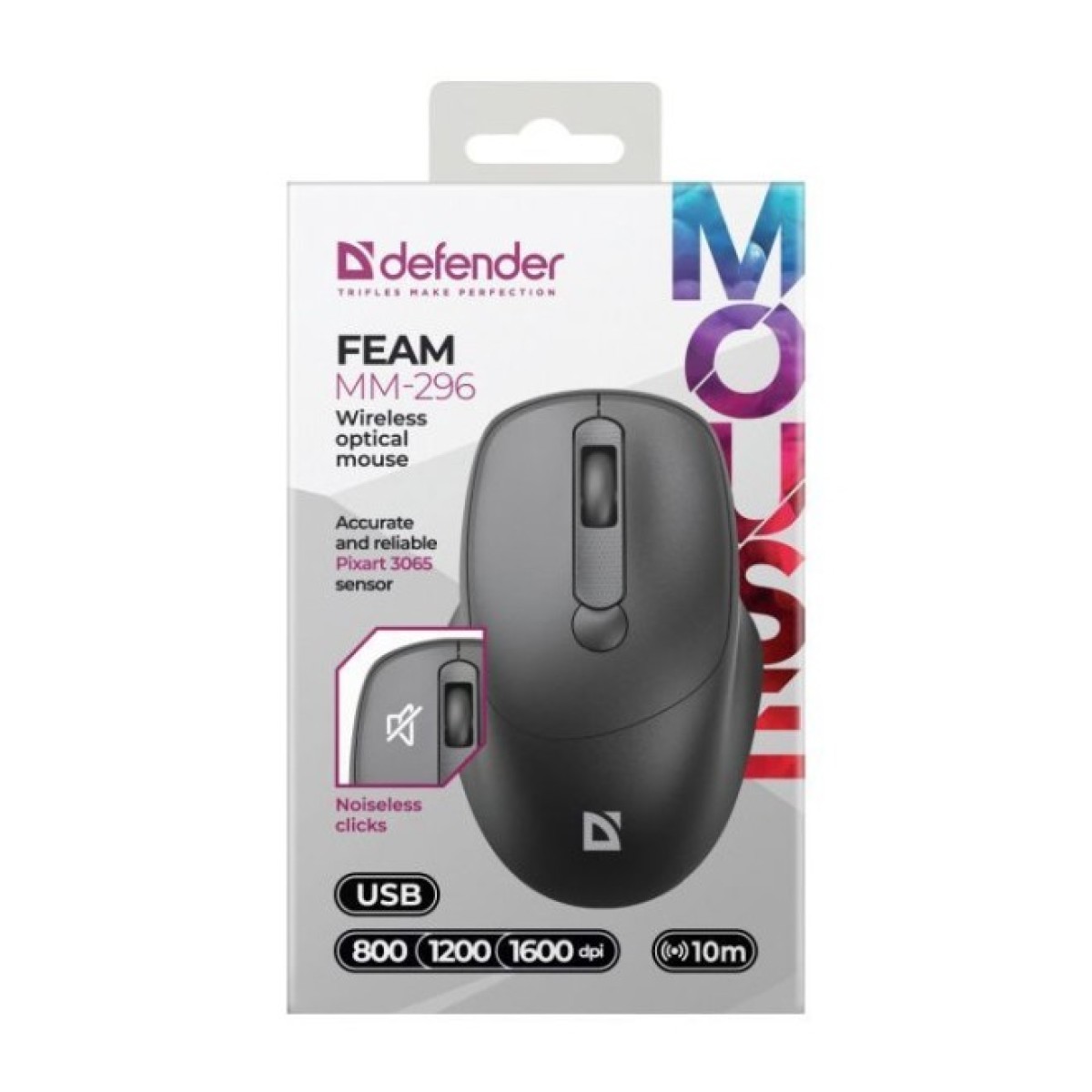 Мишка Defender Feam MM-296 Wireless Black (52296) 98_98.jpg - фото 3