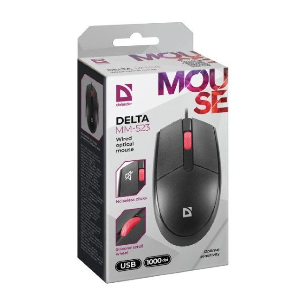 Мишка Defender Delta MM-523 USB Black (52523) 98_98.jpg - фото 4