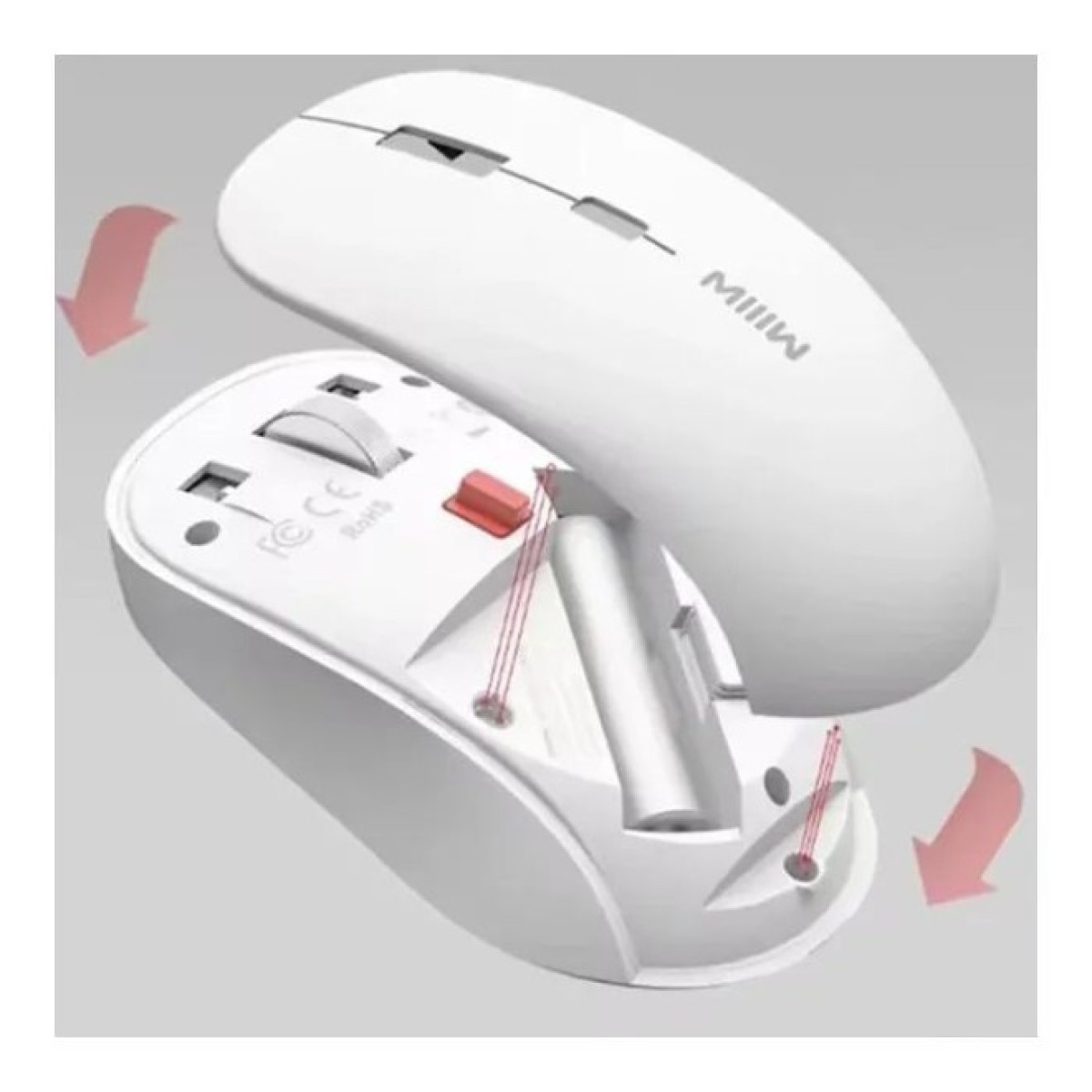 Мышка Xiaomi MiiiW Wireless/Bluetooth White (MW23M22 White) 98_98.jpg - фото 4