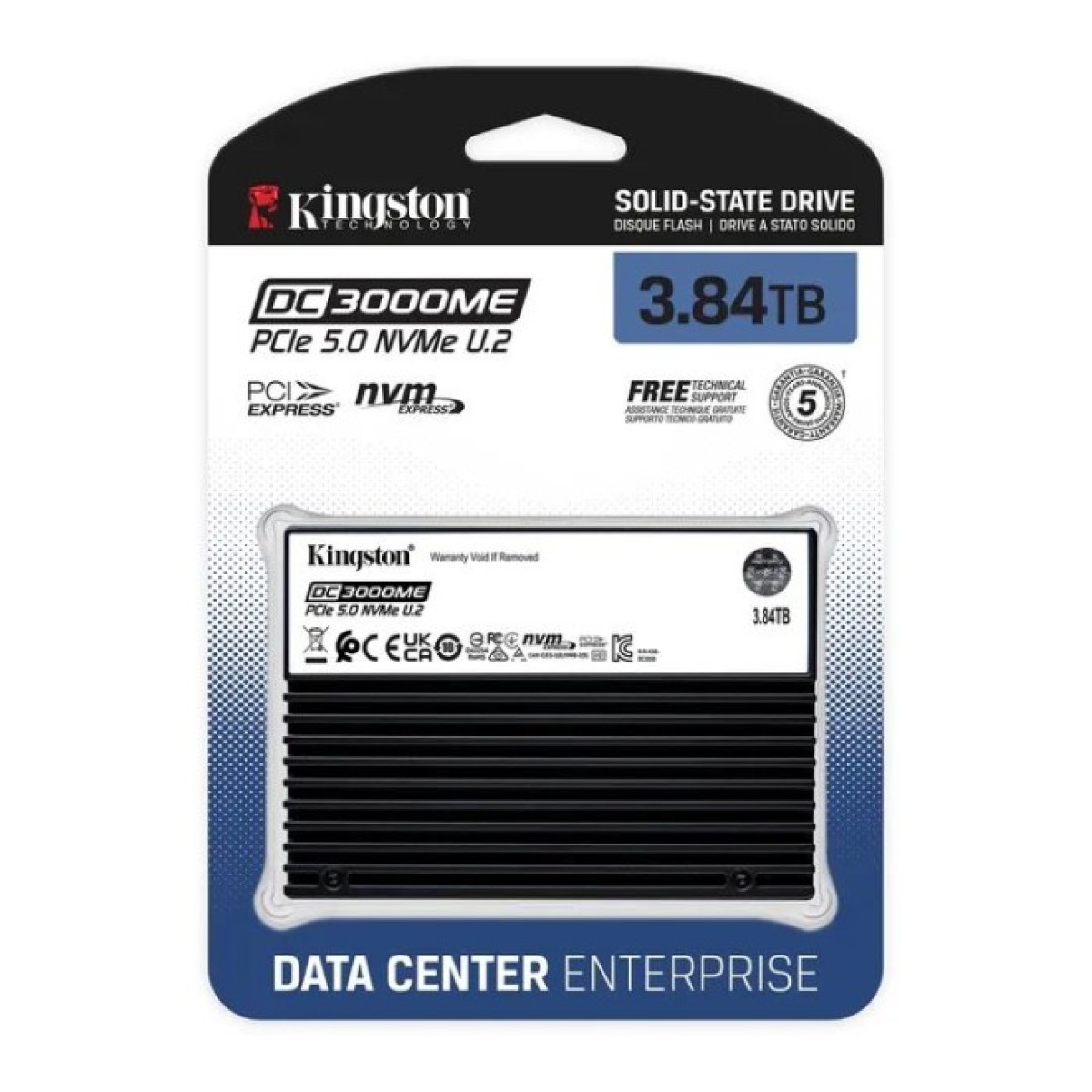 Накопитель SSD U.2 2.5" 3.84TB Kingston (SEDC3000ME/3T8) 98_98.jpg - фото 2