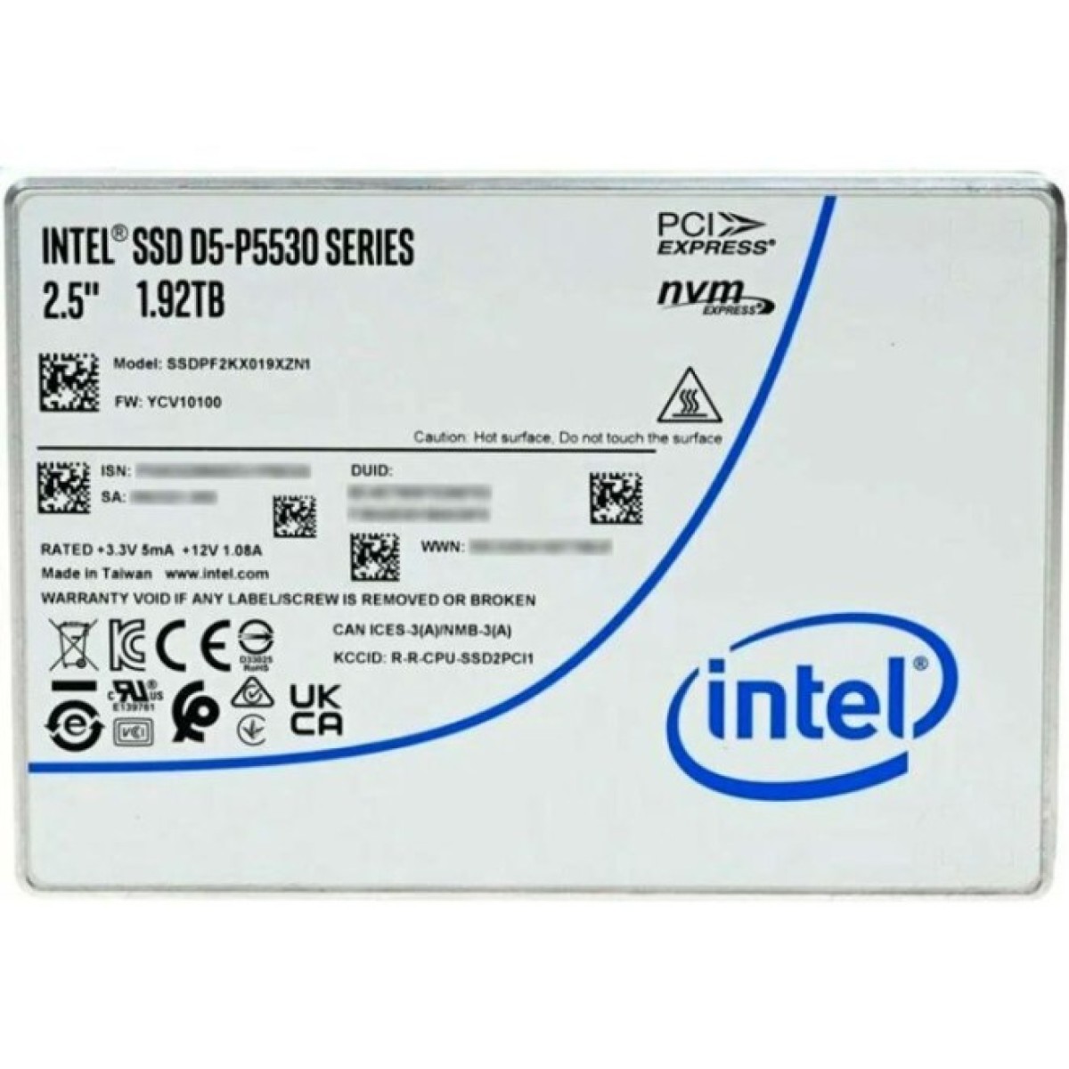 Накопичувач SSD U.2 2.5" 1.92TB D5-P5530 15mm INTEL (SSDPF2KX019XZN1) 98_98.jpg
