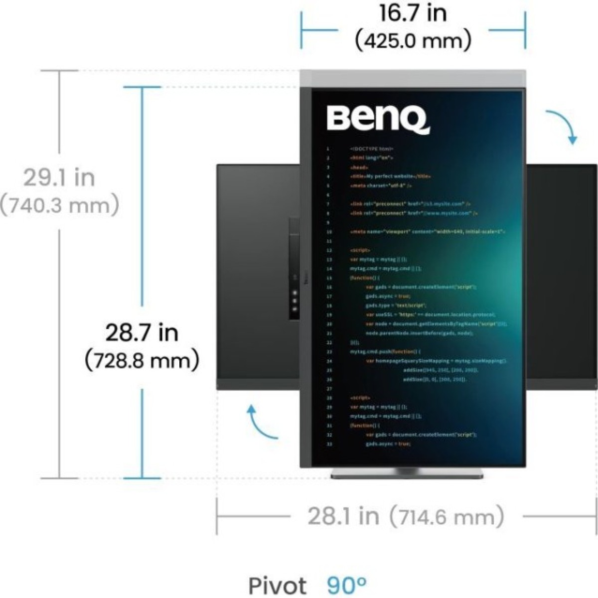 Монитор BenQ RD320U Metallic Grey 98_98.jpg - фото 6