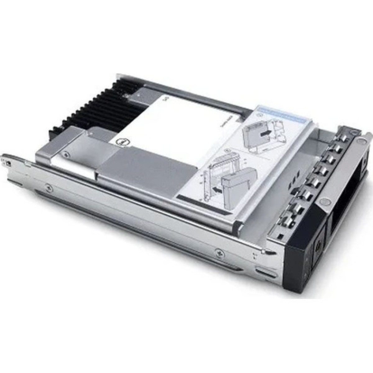 Накопитель SSD для сервера Dell 480GB SSD SATA Read Intensive 6Gbps 512e 2.5in with 3.5in HYB CARR Hot-Plug (345-BEBH) 256_256.jpg