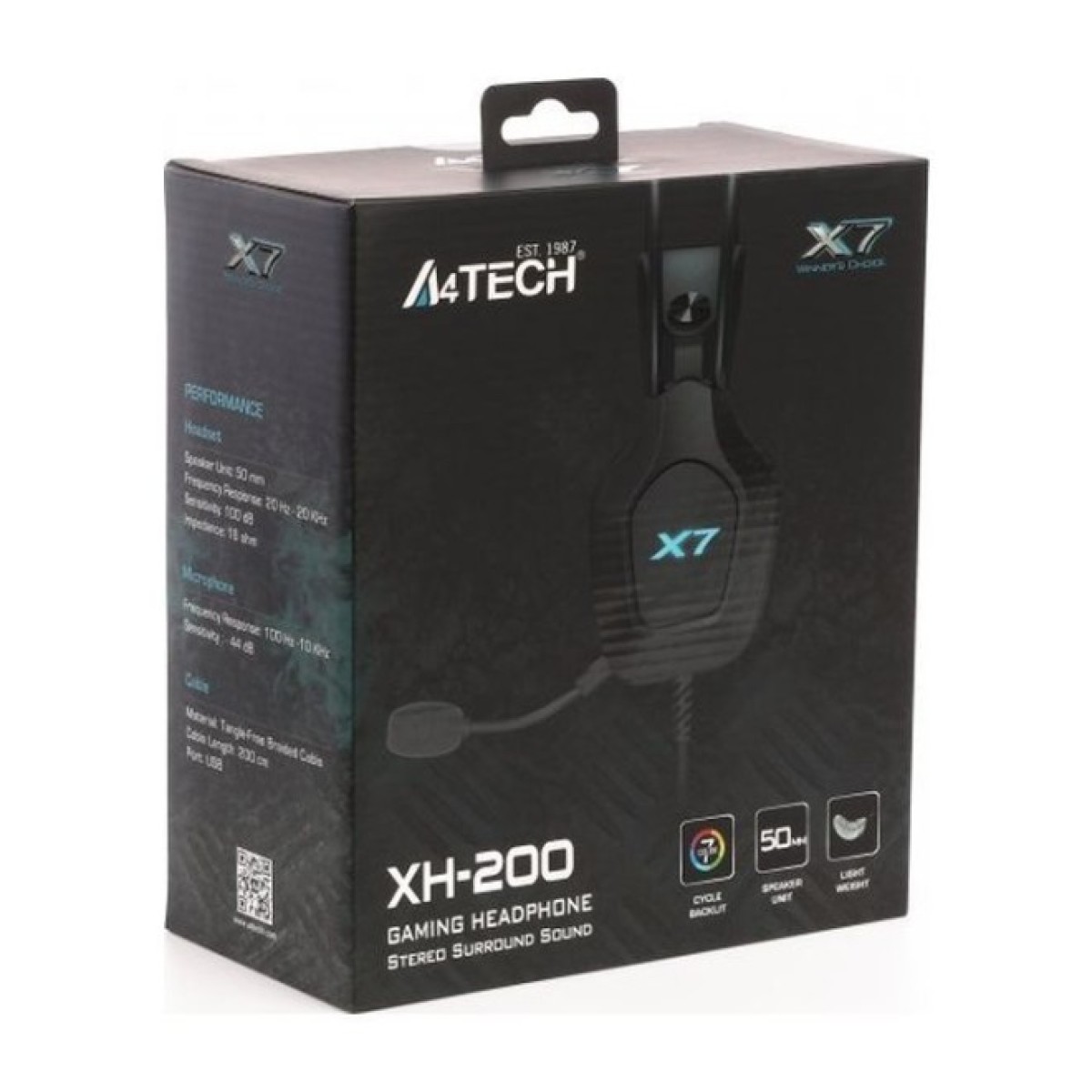 Навушники A4Tech XH-200 Black (4711421001427) 98_98.jpg - фото 3