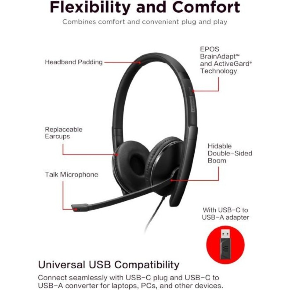 Навушники Lenovo Wired ANC Headset Gen 2 (Teams) Black (4XD1M45627) 98_98.jpg - фото 3