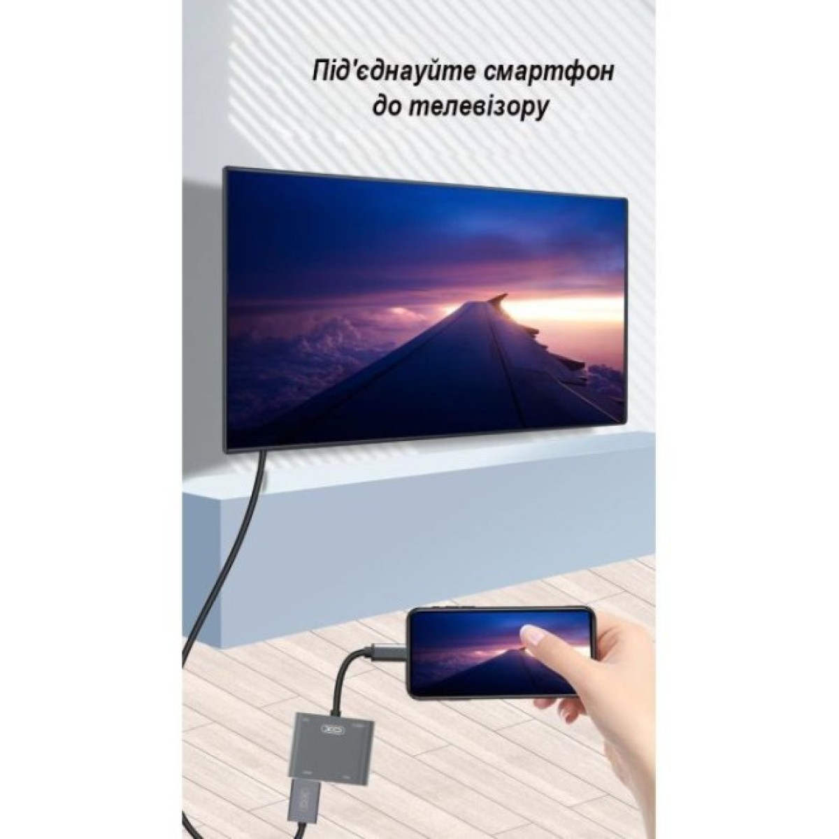 Перехідник XO 4-in-1 Dock USB-C (HDMI/VGA/USB3.0/USB-C PD) (XO-HUB001SL) 98_98.jpg - фото 2
