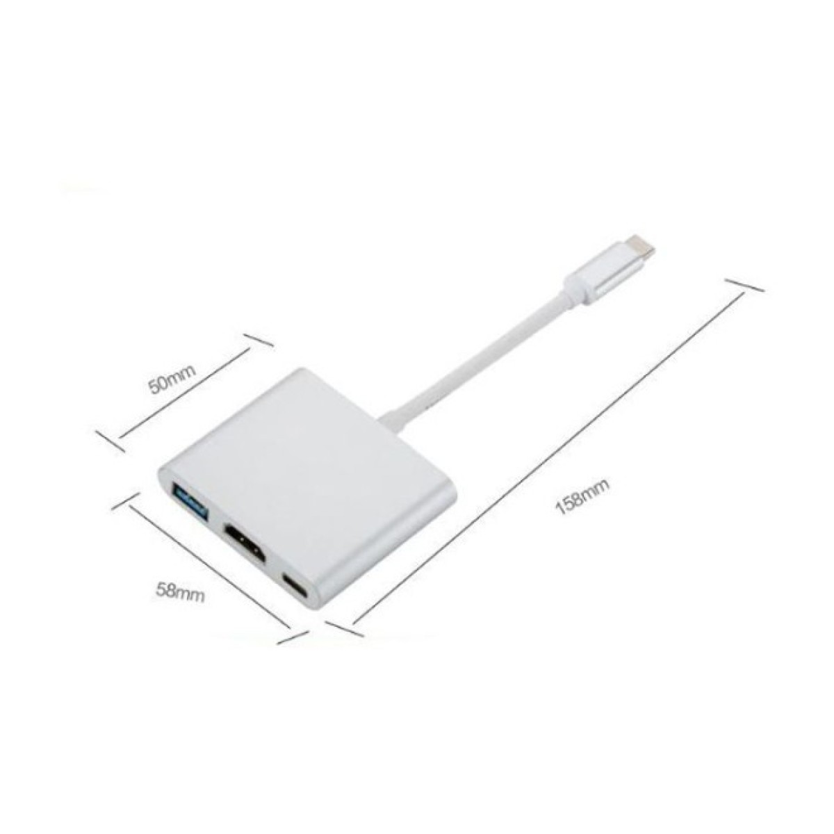 Переходник Dynamode Dynamode USB3.1 Type-C to 1хHDMI, 1хUSB 3.0, 1хUSB Type-C Fe (Multiport USB 3.1 Type-C to HDMI) 98_98.jpg - фото 2