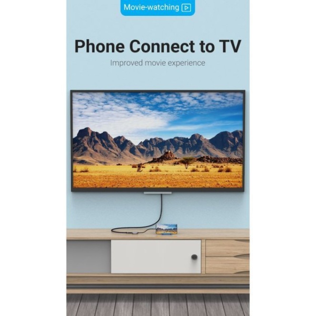 Переходник USB3.1 Type-C to HDMI (F) 4K 30HZ 0.15m Vention (TDEHB) 98_98.jpg - фото 2