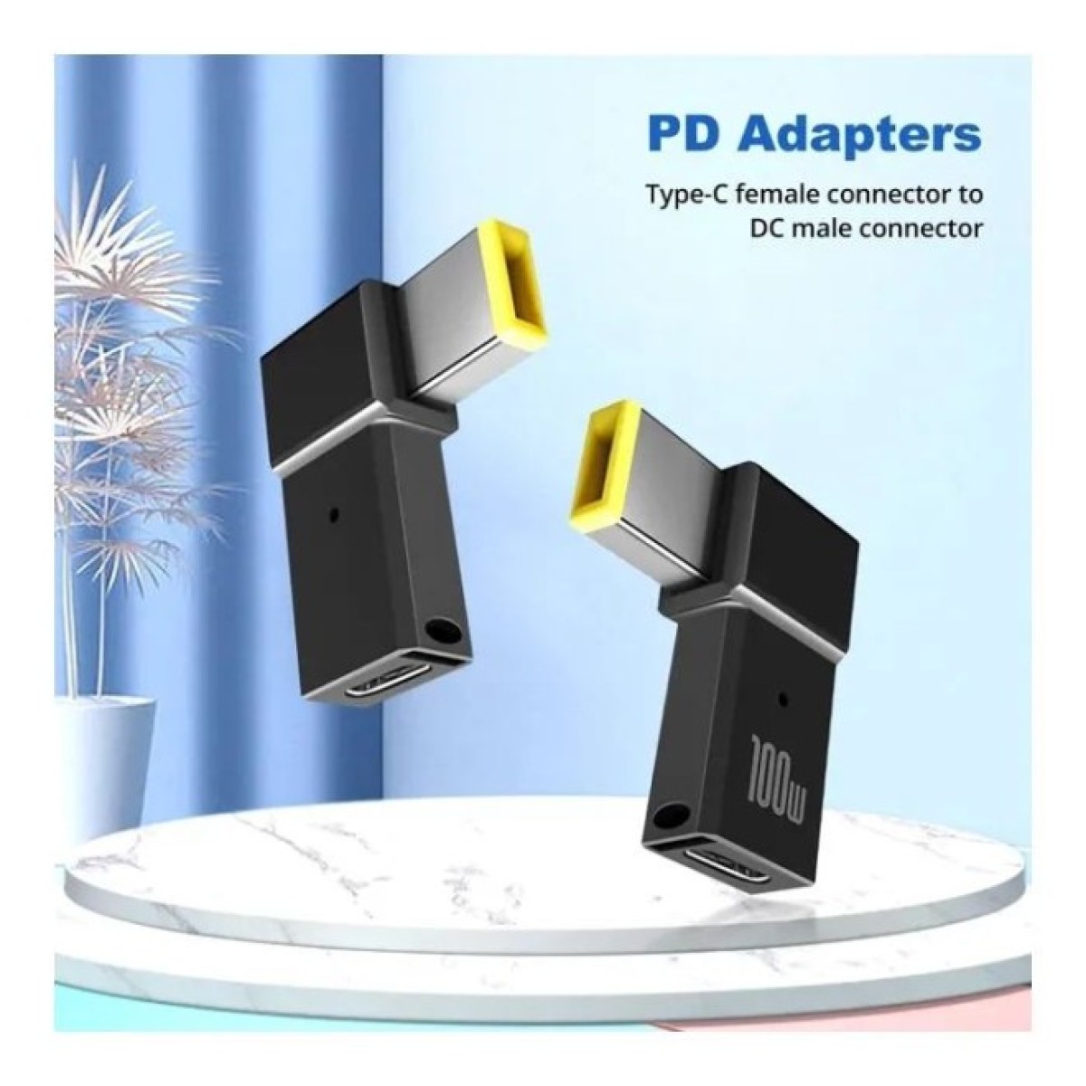Перехідник PD 100W USB-C F to DC Male Jack square mouth Lenovo Thinkpad ST-Lab (PD100W-Lenovo) 98_98.jpg - фото 2
