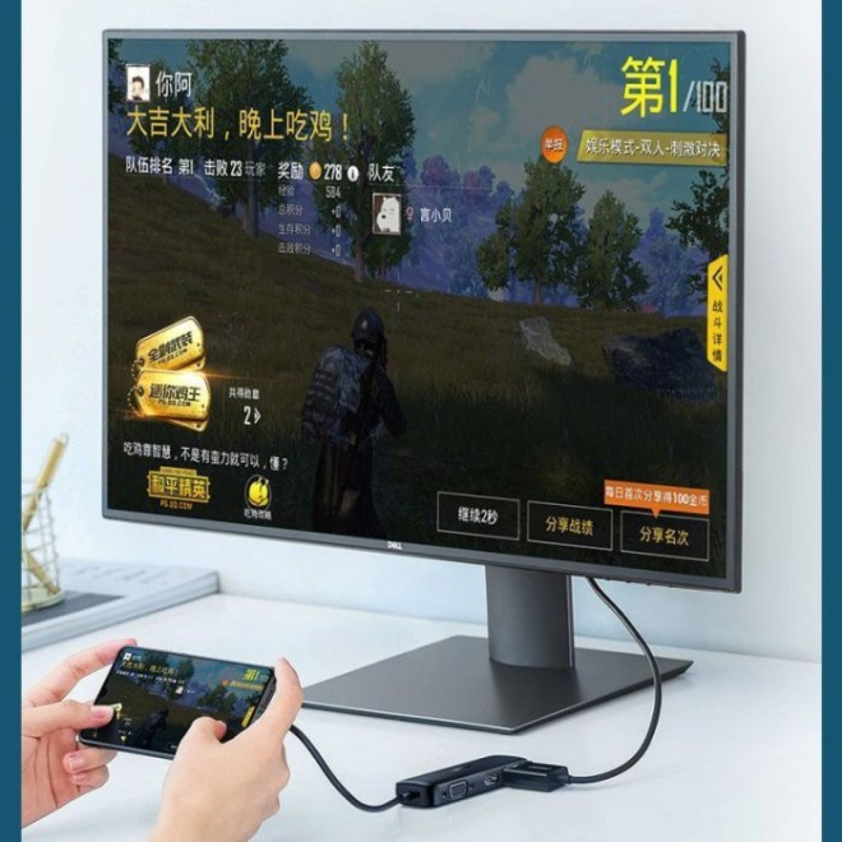 Перехідник USB2.0 Type-C to VGA V1.2/HDMI V2.0b/DP V1.2a CM260 black Ugreen (60568) 98_98.jpg - фото 3