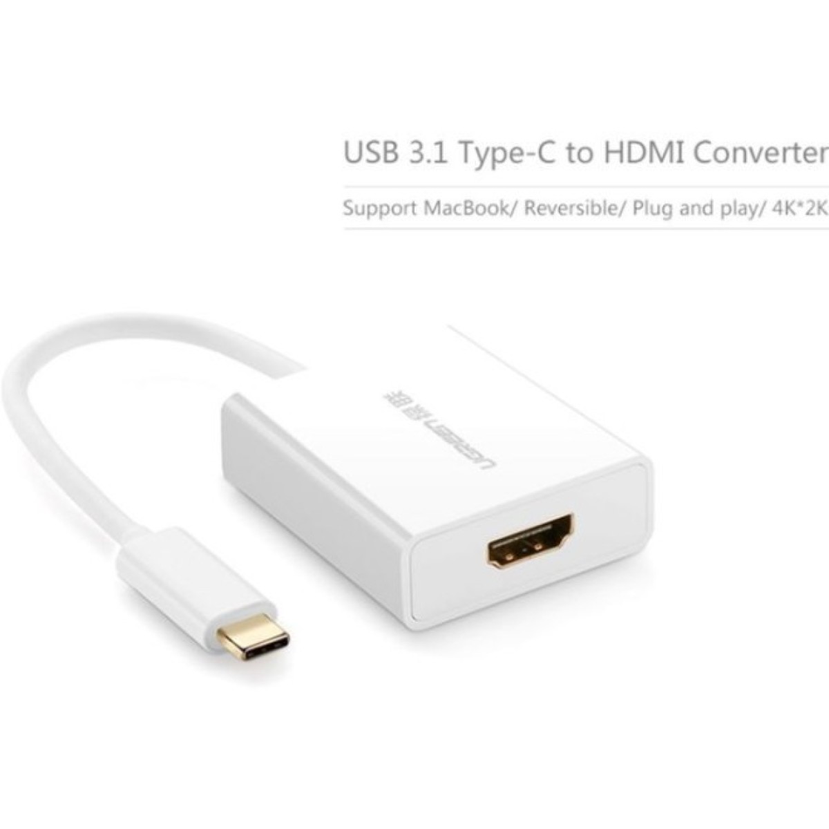 Переходник USB2.0 Type-C to HDMI V1.4b 40273 white Ugreen (40273) 98_98.jpg - фото 2