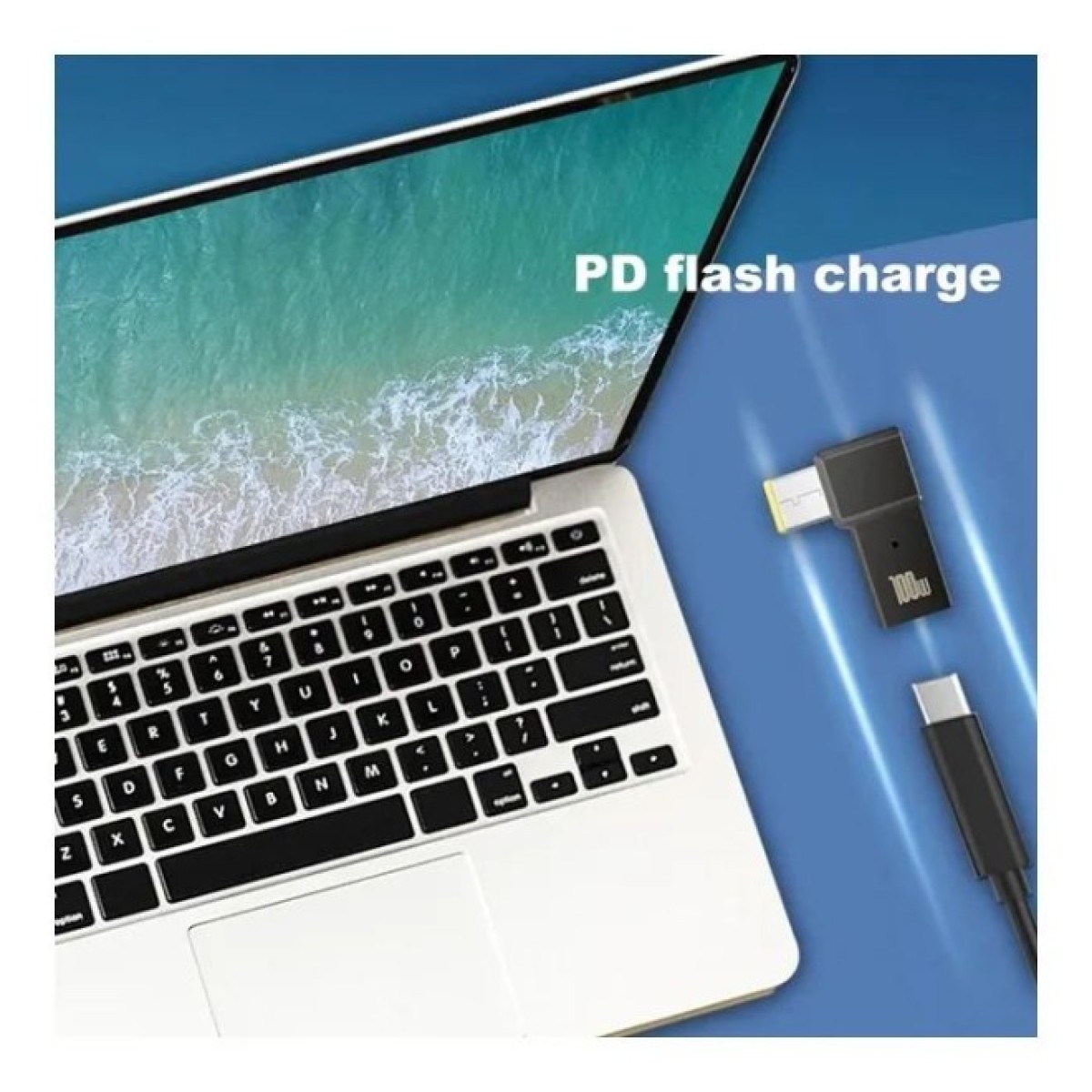 Перехідник PD 100W USB-C F to DC Male Jack square mouth Lenovo Thinkpad ST-Lab (PD100W-Lenovo) 98_98.jpg - фото 4