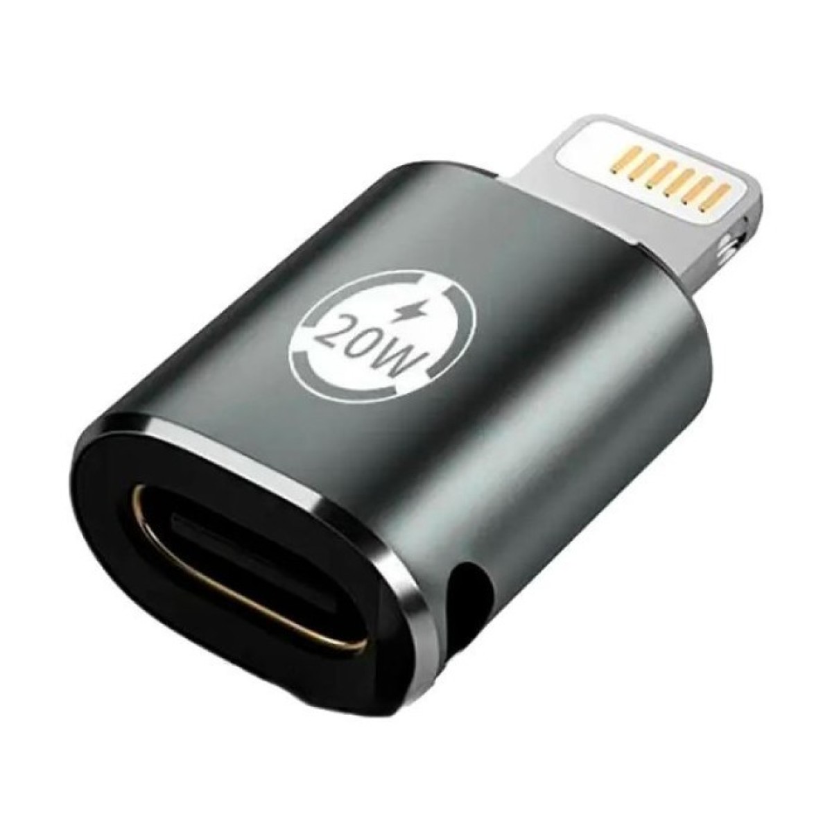 Переходник AC-015m USB Type-C-Lightning 20W Black XoKo (XK-AC-015m) 98_98.jpg - фото 1
