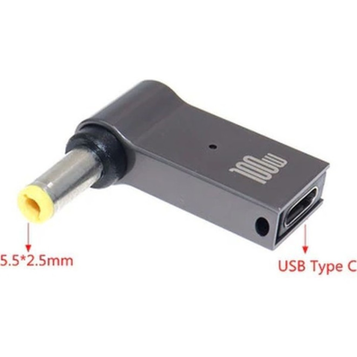 Перехідник USB-C to DC 5.5x2.5mm 100W ХОКО (XK-DC-C-5.5-2.5) 98_98.jpg - фото 2