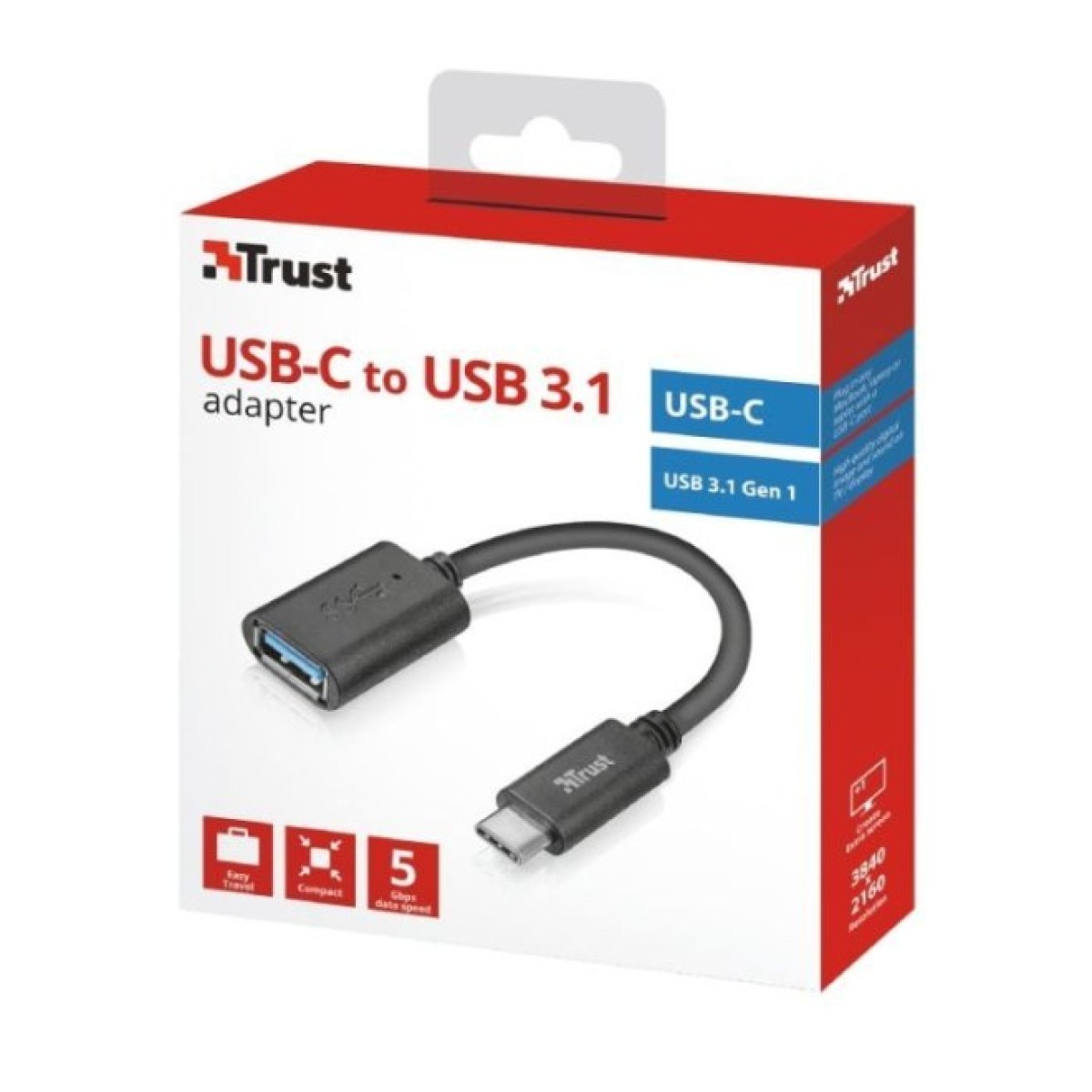 Перехідник USB-C to USB3.0 Trust (20967_TRUST) 98_98.jpg - фото 2