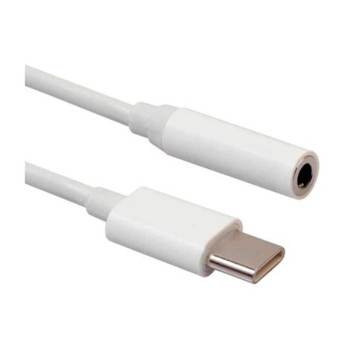 Перехідник Lapara USB Type-C Male - Audio AUX mini jack 3,5 mm Female (LA-Type-C-Audio-3.5mm white) 98_98.jpg - фото 3