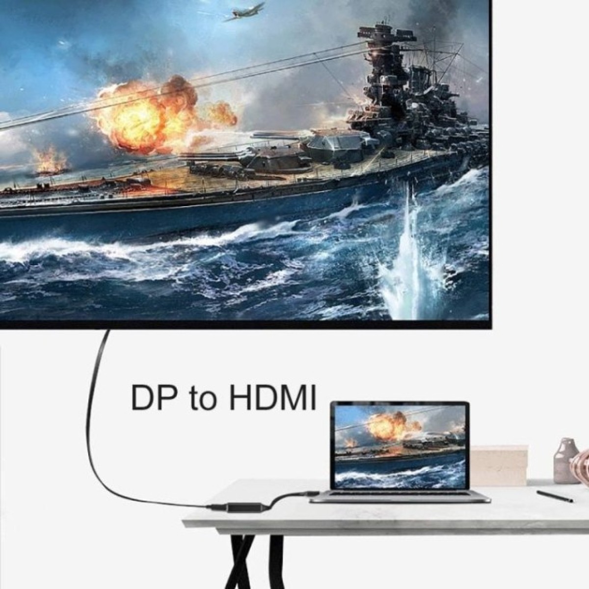 Переходник DisplayPort Male to HDMI 4K Ultra HD Female ST-Lab (U-996-4K) 98_98.jpg - фото 4