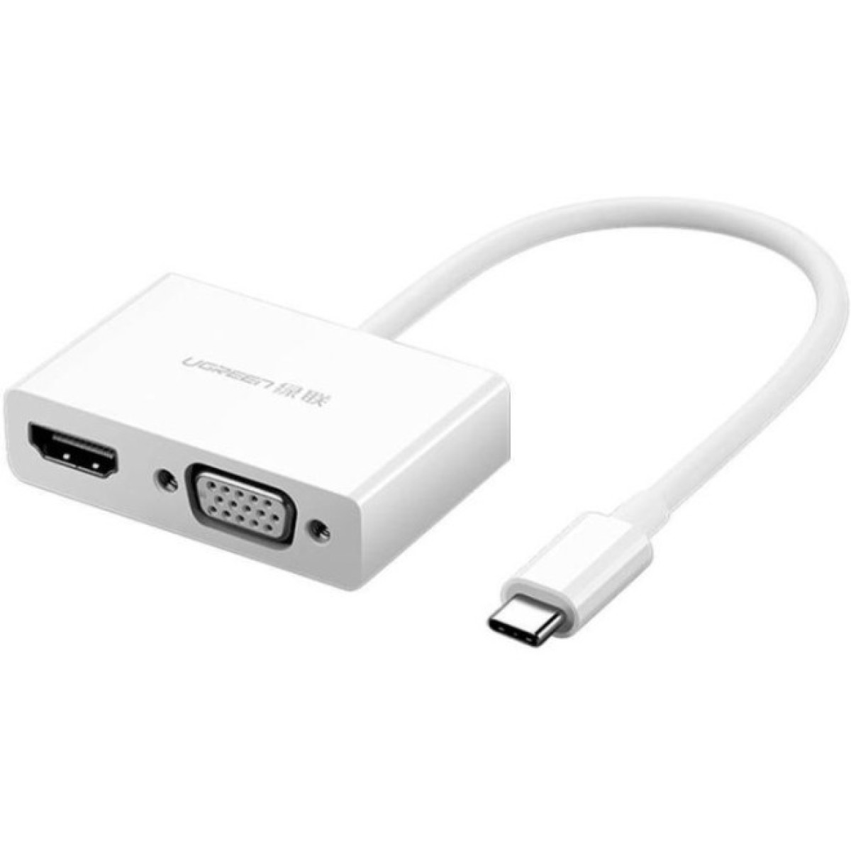 Переходник USB Type C to HDMI + VGA MM123 white Ugreen (30843) 256_256.jpg