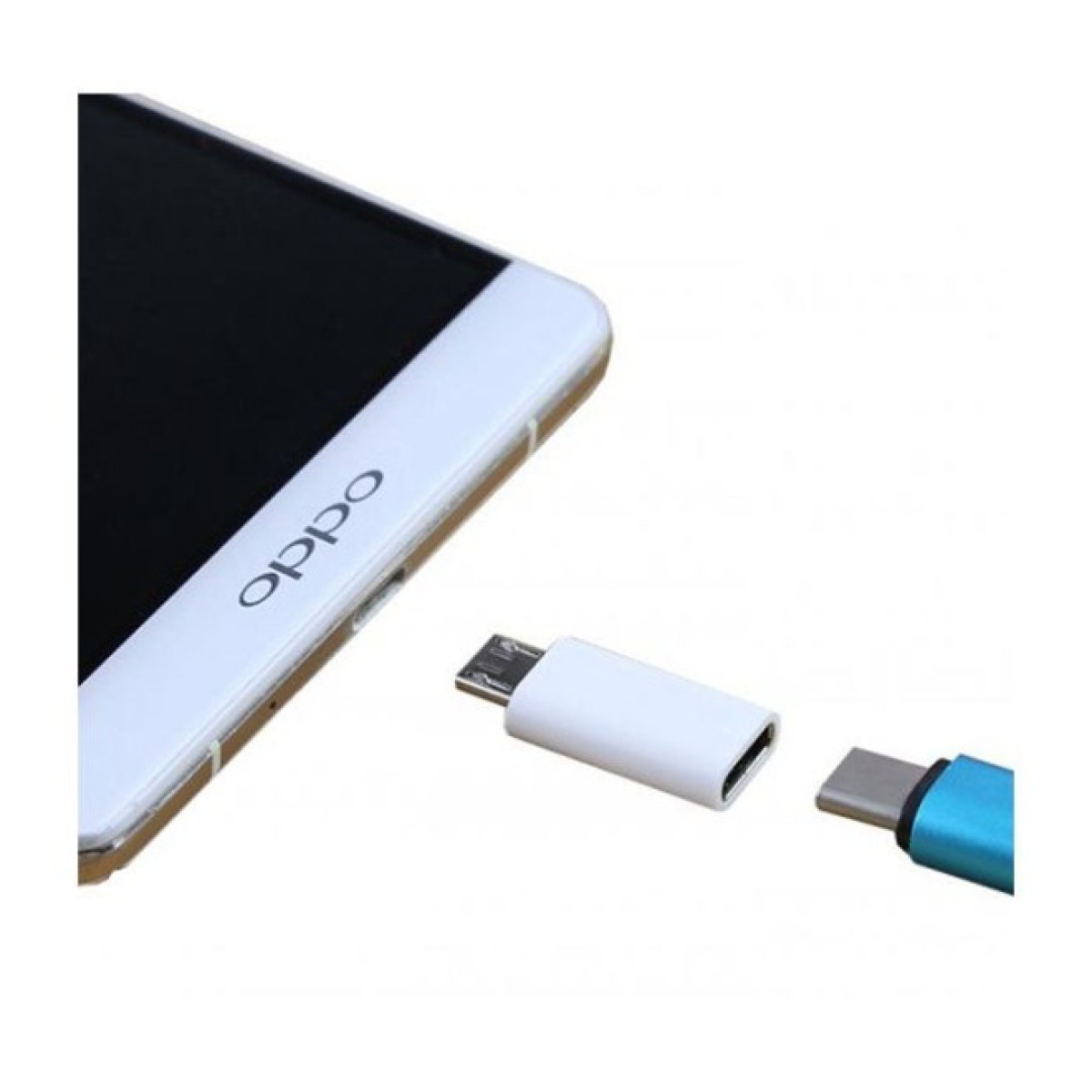 Перехідник Lapara Micro USB Male to USB 3.1 Type-C Female white (LA-MaleMicroUSB-TypeC-Female white) 98_98.jpg - фото 2