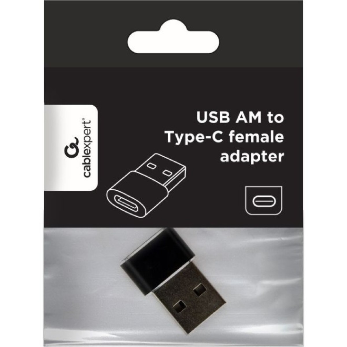 Переходник USB-A Male to USB-C Female USB2.0 Cablexpert (A-USB2-AMCF-02) 98_98.jpg - фото 4