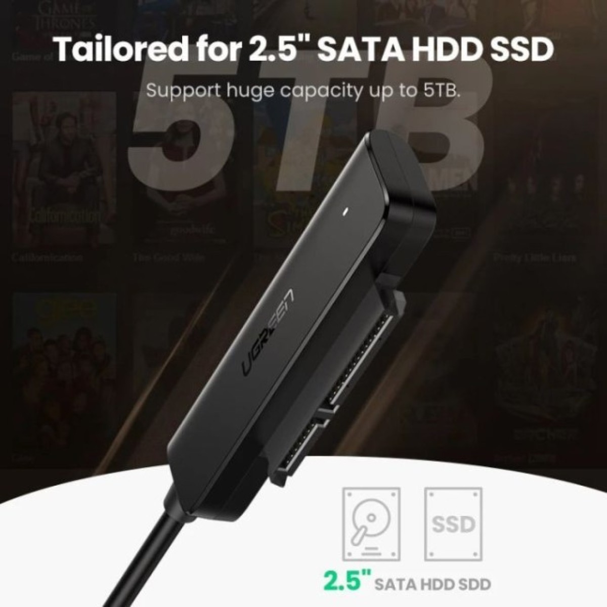 Переходник USB 3.0 Type-А to SATA III (F) CM321 Ugreen (70609) 98_98.jpg - фото 5