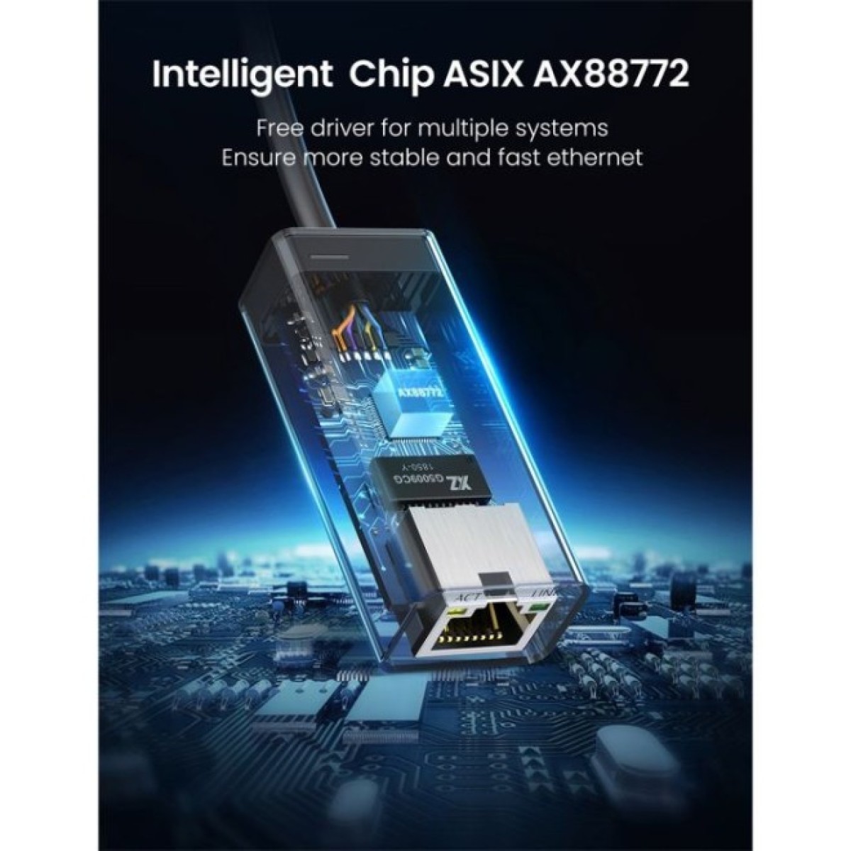 Перехідник USB 2.0 to Ethernet RJ45 10/100 Mb CR110 Ugreen (20254) 98_98.jpg - фото 2