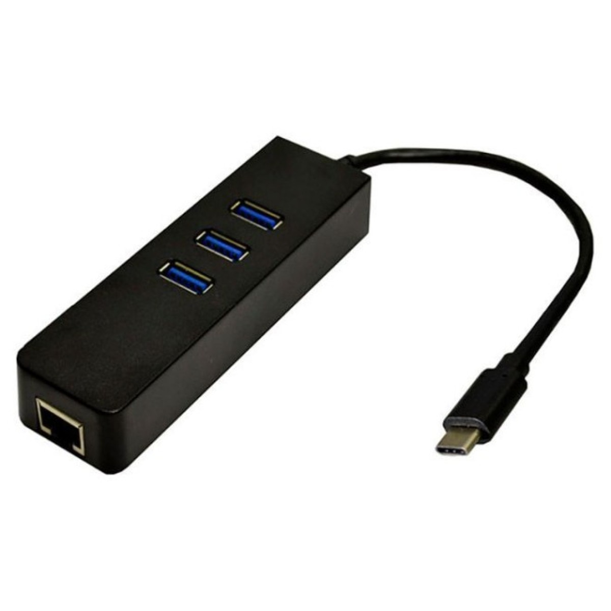 Переходник Dynamode USB 3.1 Type-C - RJ45 Gigabit Lan, 3*USB 3.0 (USB3.1-TypeC-RJ45-HUB3) 98_98.jpg - фото 1