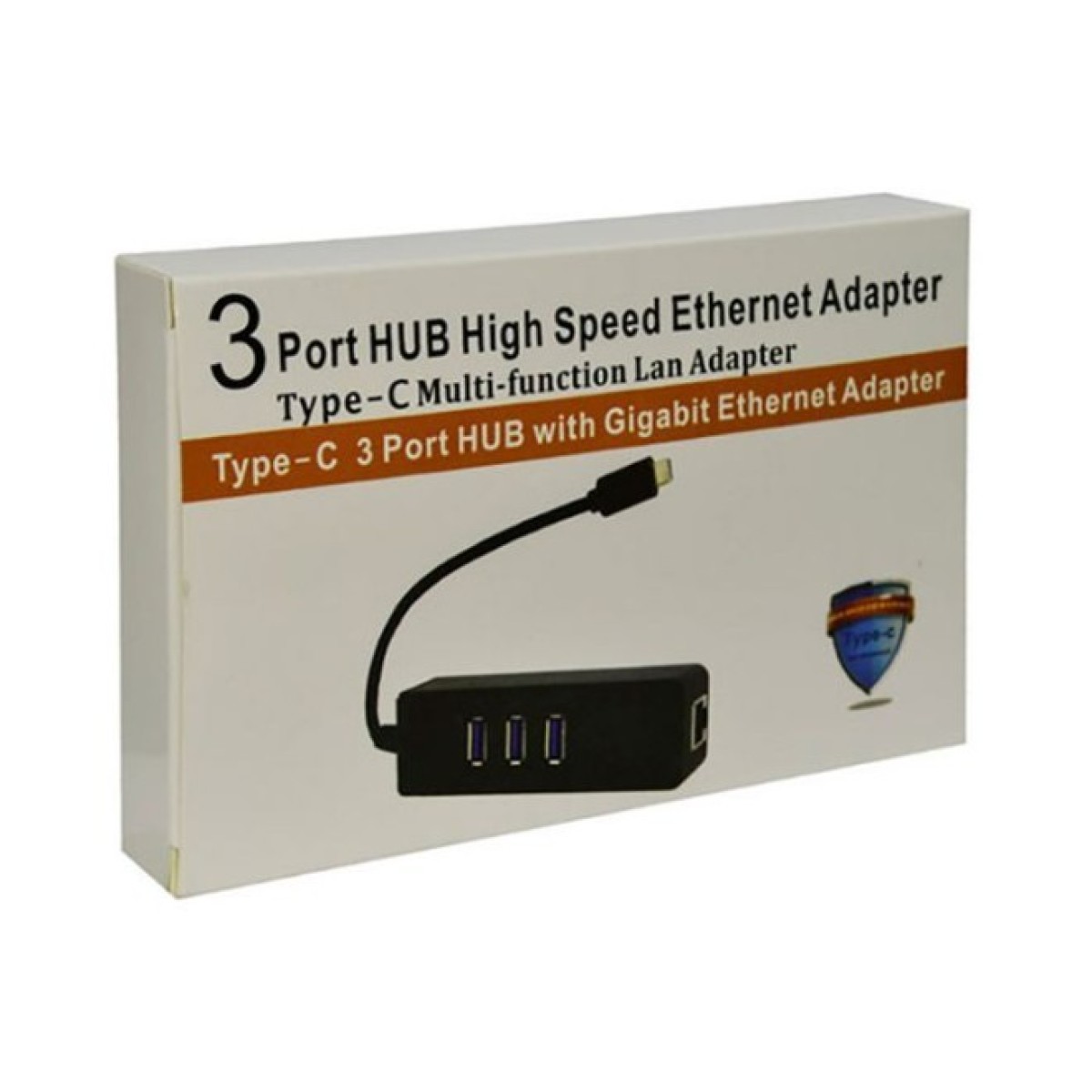 Переходник Dynamode USB 3.1 Type-C - RJ45 Gigabit Lan, 3*USB 3.0 (USB3.1-TypeC-RJ45-HUB3) 98_98.jpg - фото 2
