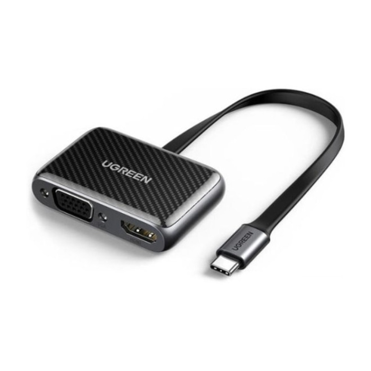 Перехідник USB2.0 to HDMI+VGA (HDMI 1.4b 3D/4K*2K30Hz+VGA 1080P60Hz CM303) black Ugreen (70549) 256_256.jpg