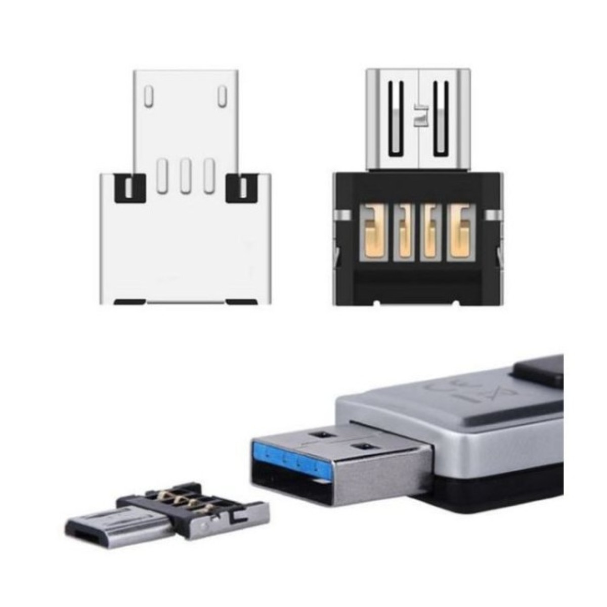 Переходник OTG Micro to USB AF Lapara (LA-OTG-microUSB-adaptor) 98_98.jpg - фото 1