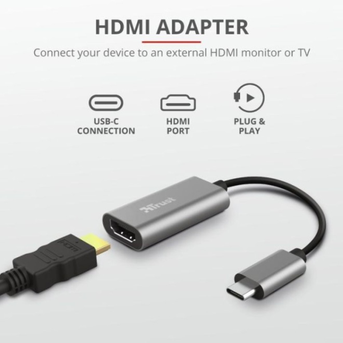 Переходник Trust USB-C to HDMI Adapter (23774) 98_98.jpg - фото 4