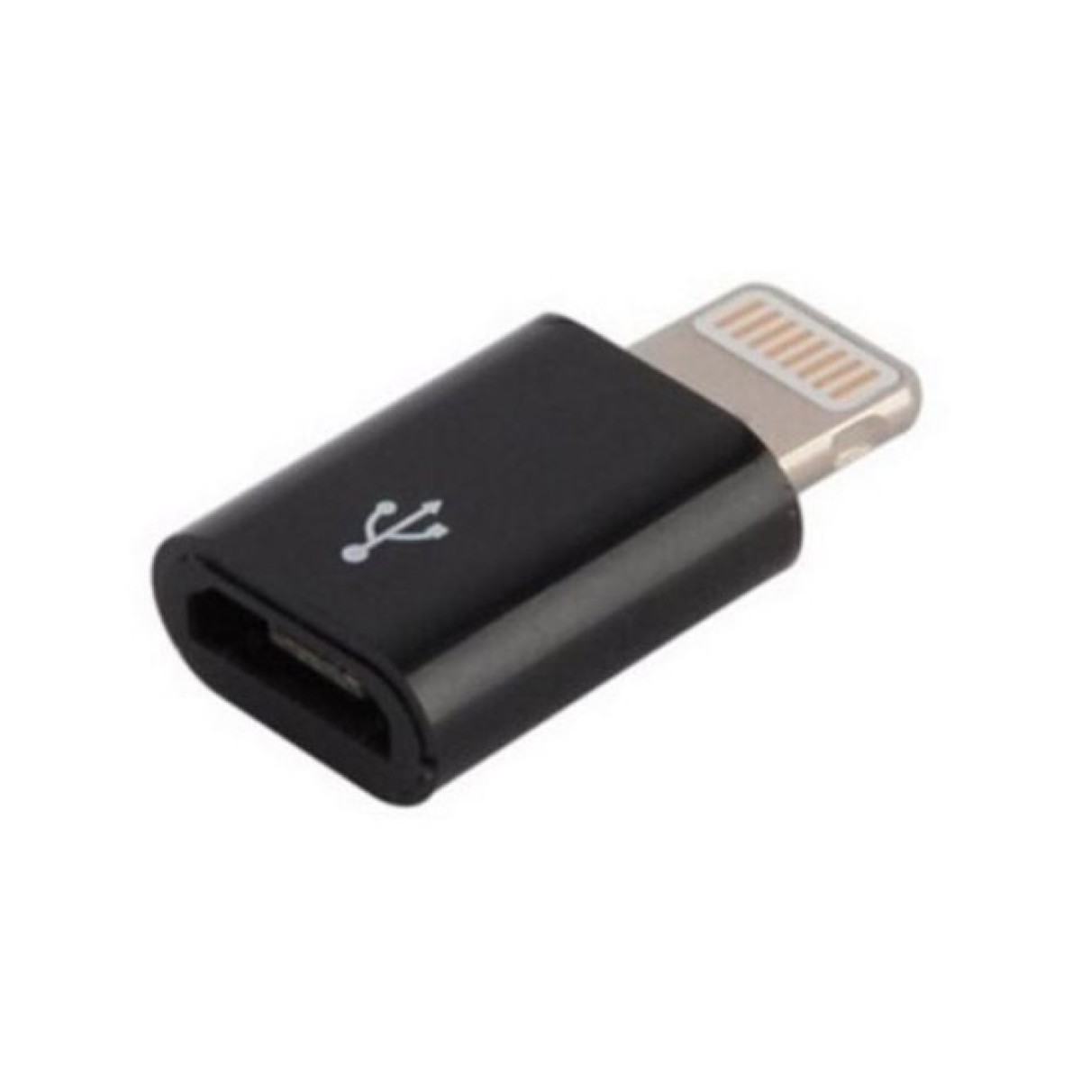 Перехідник Lightning to Micro USB Lapara (LA-Lightning-MicroUSB-adaptor black) 98_98.jpg - фото 1