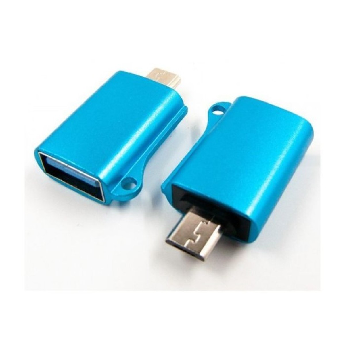Переходник OTG USB - Micro-USB blue Dengos (ADP-020) 98_98.jpg - фото 1