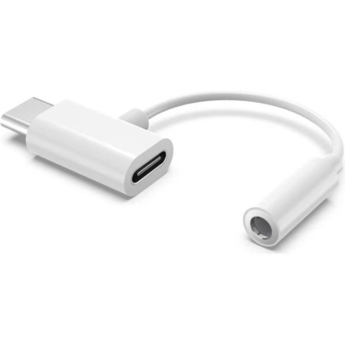 Переходник Type-C to Type-C Jack 3.5mm white AC-202 XoKo (XK-AC-202-WH) 98_98.jpg - фото 1